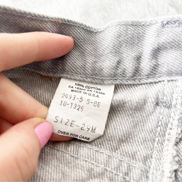 VINTAGE Brittania Grey High Waisted Straight Leg Jeans - Picture 7 of 12